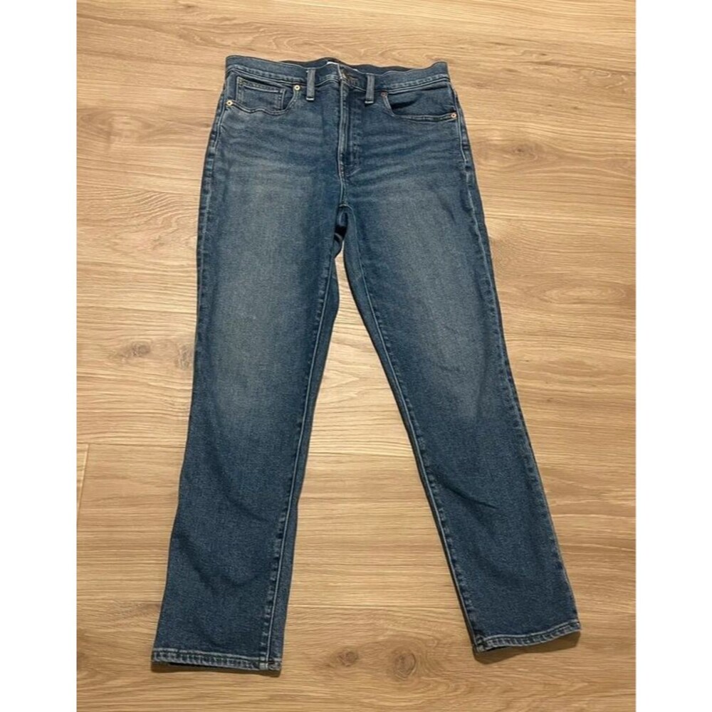 Madewell Roadtripper Jeans Womens 28 High Rise Slim Boy Straight Stretch Denim